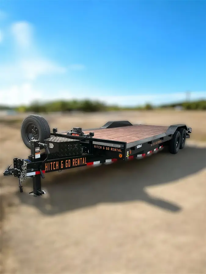 8.5x22 Flatbed trailer from Hitch & Go Rental in Zeeland, Michigan