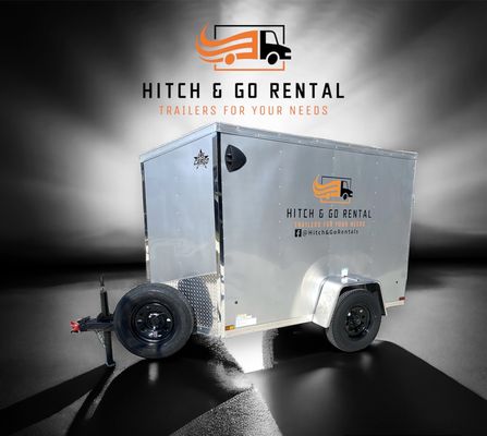 Silver Hitch & Go enclosed rental trailer